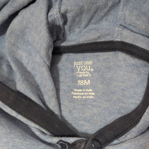 carter's 2-pack bundle cotton summer hoodie rompers 18 months baby boys - Picture 8 of 11